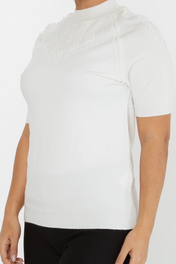 سترة تريكو منسوجة ذاتيًا إكرو - 30964 | كازي (مجموعة من 3 مقاسات M-L-XL) - 3