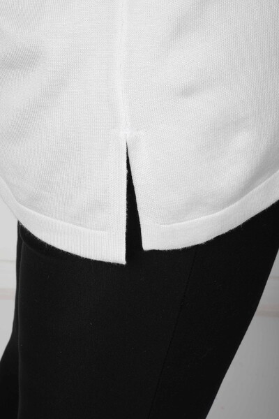 سترة تريكو بفتحة إكرو - 30220 | كازي (مجموعة من 4 L-XL-2XL-3XL) - 4