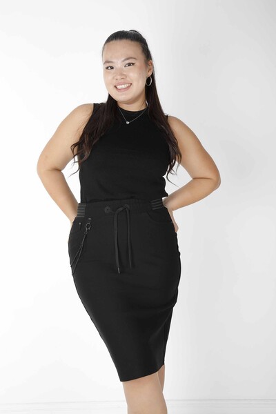 Skirt Chain Detail Black - 4244 | KAZEE (Set of 4 42-44-46-48) - Kazee