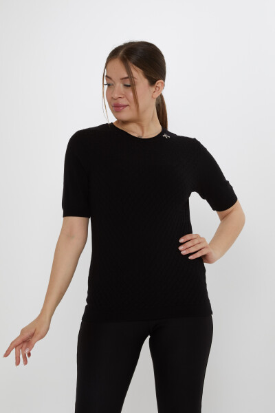 Spilla a nastro per maglione in maglia nera - 31815 | KAZEE (Set di 3 L-XL-2XL) - KAZEE (1)