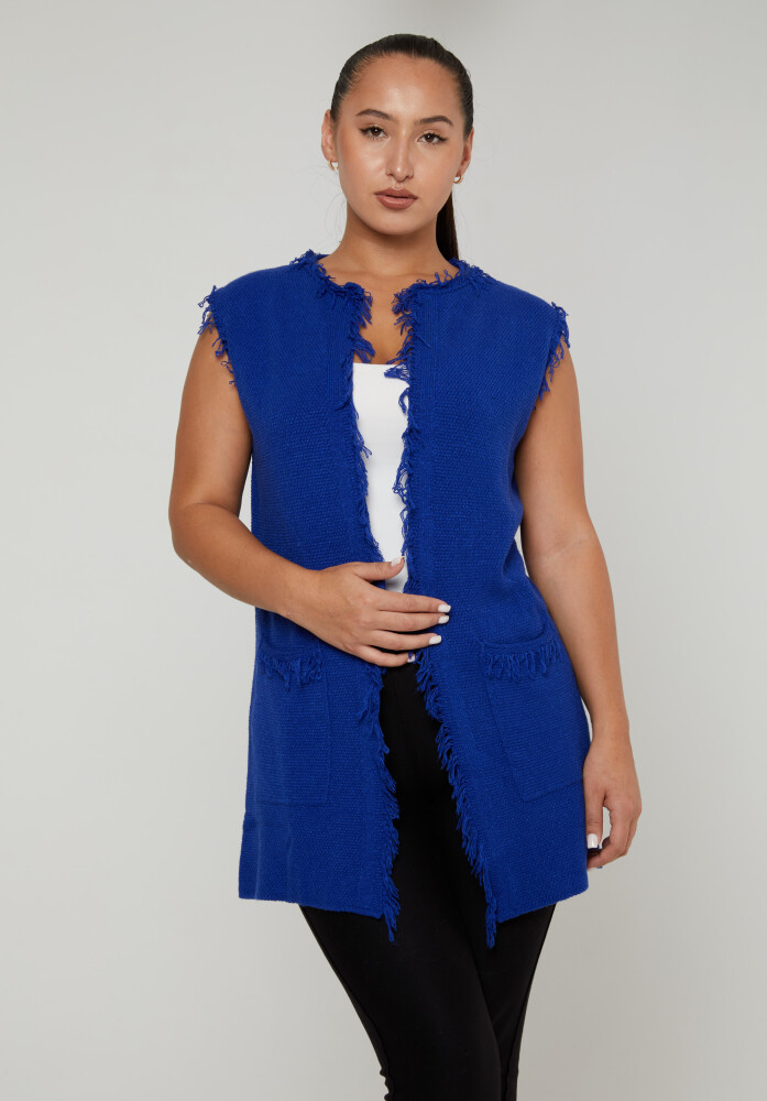 Strick-Cardigan mit Quaste und Tasche, Saxe – 30362 | KAZEE (4er-Set M-L-XL-2XL) - 1