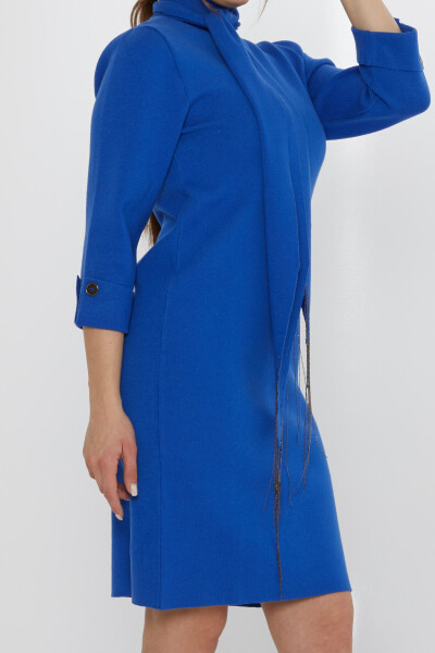 Strickkleid mit Schal und Detail Saxe – 30968 | KAZEE (3er-Set S-M-L) - 4