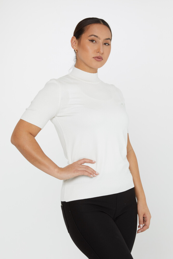 Strickpullover American Model Kurzarm Ecru - 14541 | KAZEE (3er Set S-M-L) - 2