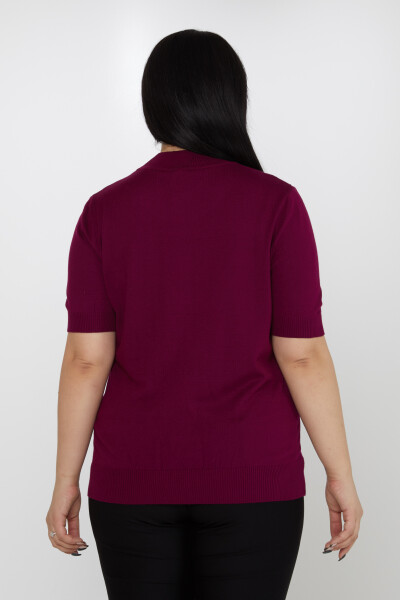 Strickpullover American Model Stone Embroidered Lila - 31864 | KAZEE (4er-Set L-XL-2XL-3XL) - 5