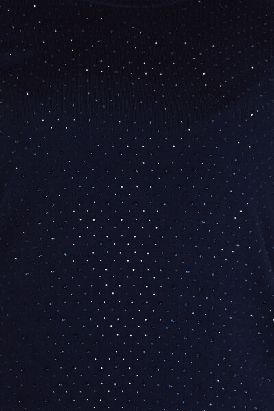 Strickpullover American Model Stone Embroidered Navy Blue - 31864 | KAZEE (4er-Set L-XL-2XL-3XL) - 4