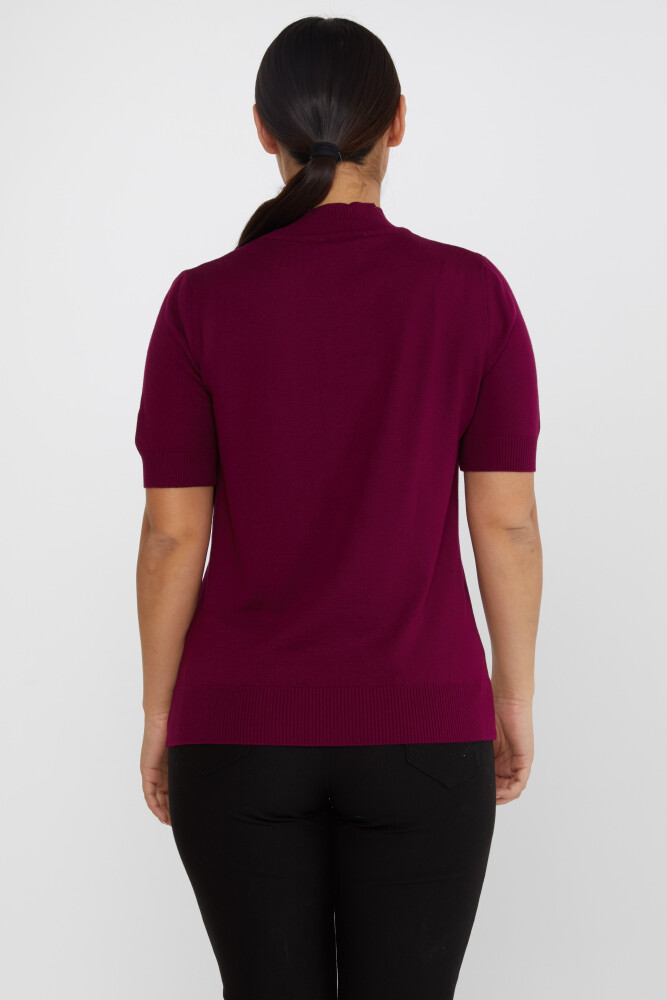 Strickpullover American Model Logo Pflaume - 16168 | KAZEE (4er-Set L-XL-2XL-3XL) - 5