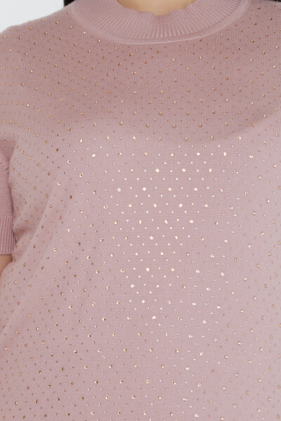 Strickpullover American Model Stone Embroidered Powder - 31864 | KAZEE (4er-Set L-XL-2XL-3XL) - 4