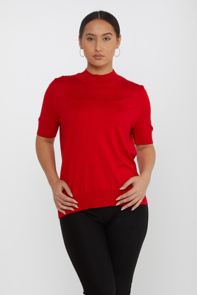 Strickpullover American Model Logo Rot - 16168 | KAZEE (4er-Set L-XL-2XL-3XL) 