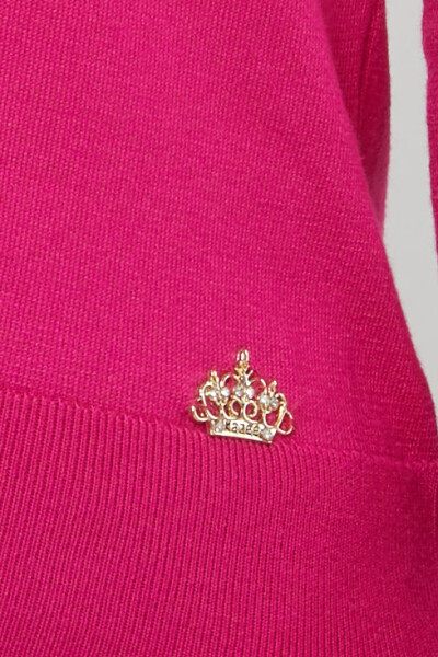 Strickpullover Basic Logo Fuchsia - 11071 | KAZEE (3er Set S-M-L) - 4