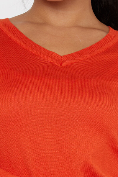 Strickpullover Basic Logo Orange - 11071 | KAZEE (3er Set S-M-L) - 2