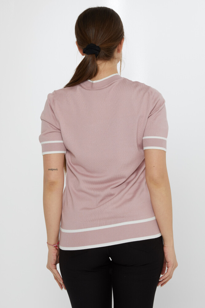 Strickpullover-Brosche mit detailliertem Puder-Ecru – 31292 | KAZEE (4er-Set M-L-XL-2XL) - 5