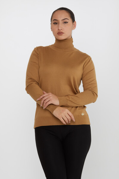 Strickpullover Langarm Rollkragen Camel - 11122 | KAZEE (3er-Set S-M-L) - KAZEE 