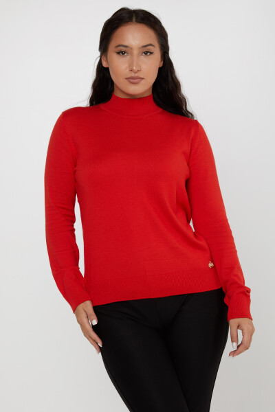 Strickpullover mit Logo-Details, Basic Koralle – 16663 | KAZEE (4er-Set L-XL-2XL-3XL) 