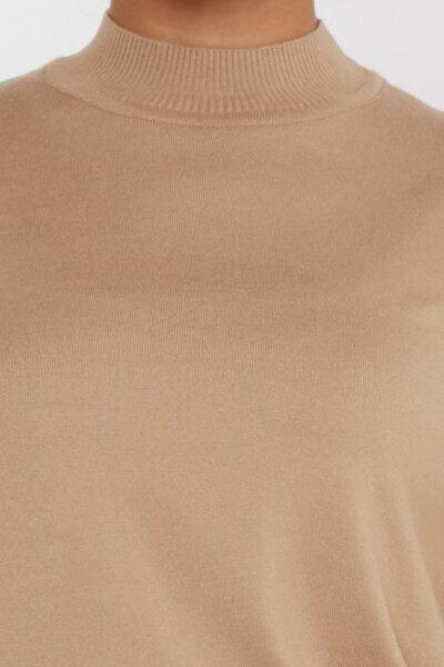 Strickpullover Basic Mink mit Logo-Detail - 16663 | KAZEE (4er-Set L-XL-2XL-3XL) - 4