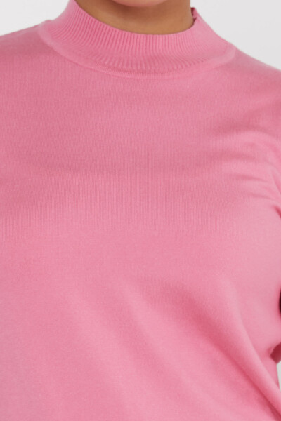 Strickpullover mit Logo-Detail, Basic Pink – 16663 | KAZEE (4er-Set L-XL-2XL-3XL) - 3
