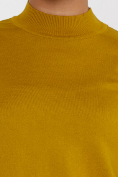 Strickpullover mit Logo-Detail, Basic Safran – 16663 | KAZEE (4er-Set L-XL-2XL-3XL) - 3