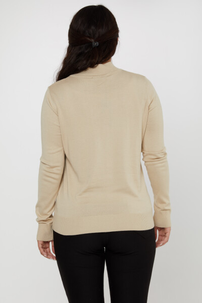 Strickpullover mit Logo-Details, Basic Stone – 16663 | KAZEE (4er-Set L-XL-2XL-3XL) - 5