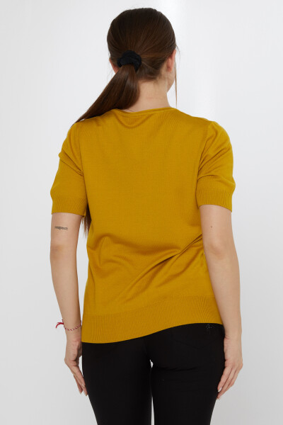 Strickpullover Stone Embroidered Saffron - 30315 | KAZEE (3er-Set L-XL-2XL) - 5