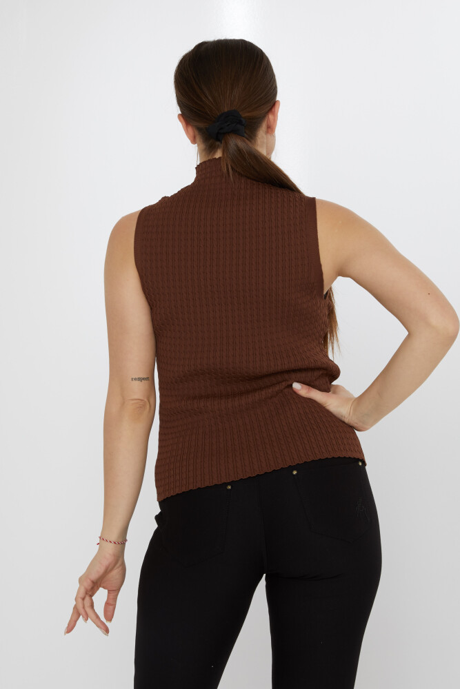 Strickpullover Zero Sleeves Braun - 31658 | KAZEE (3er-Set S-M-L) - 5