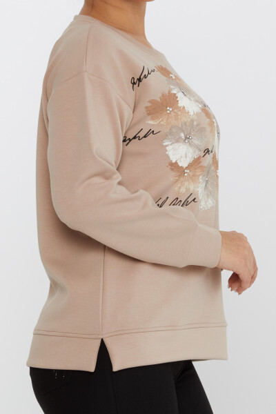 Sudadera Floral Beige - 17806 | KAZEE (Juego de 3 tallas M-L-XL) - 4