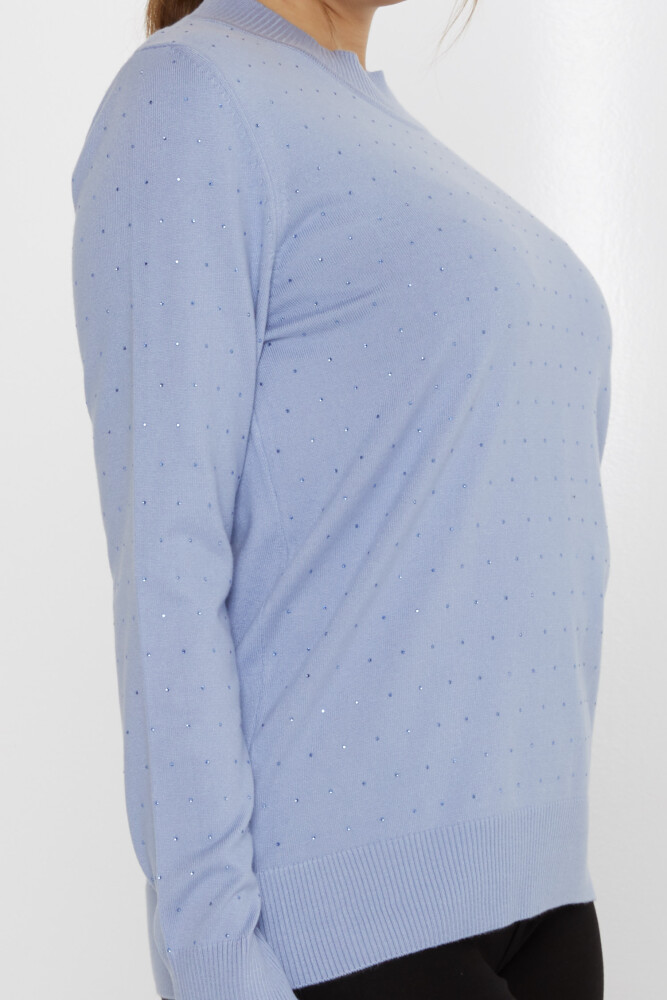 Suéter de punto con bordado de piedra azul - 31513 | KAZEE (Juego de 3 L-XL-2XL) - 4