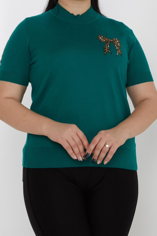 Suéter de punto con detalle de cinta verde - 31549 | KAZEE (Juego de 3 tallas L-XL-2XL) - 2