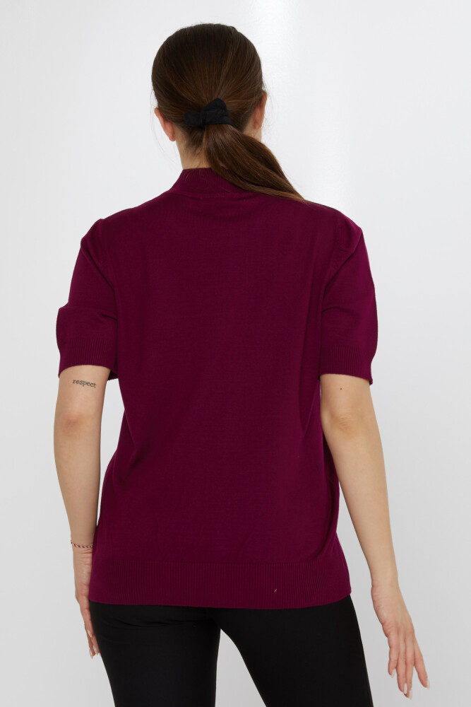 Suéter de punto estampado morado - 30663 | KAZEE (Juego de 3 XL-2XL-3XL) - 5
