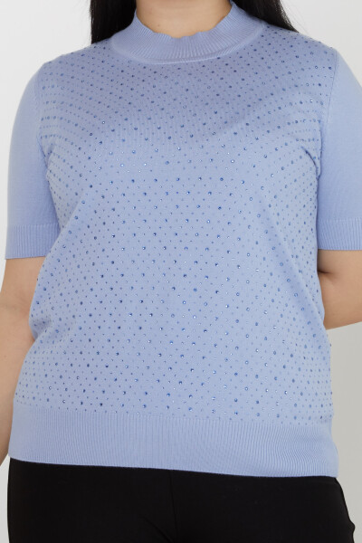 Suéter de punto Modelo Americano Azul - 31864 | KAZEE (Juego de 4 tallas L-XL-2XL-3XL) - 2