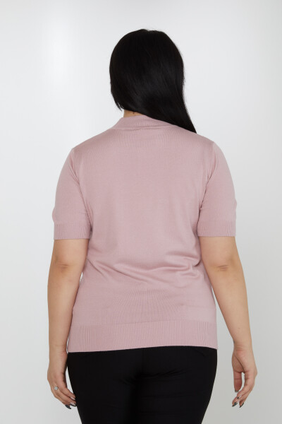 Suéter de punto modelo americano en polvo - 31864 | KAZEE (Juego de 4 tallas L-XL-2XL-3XL) - 5