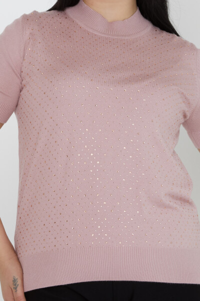 Suéter de punto modelo americano en polvo - 31864 | KAZEE (Juego de 4 tallas L-XL-2XL-3XL) - 2