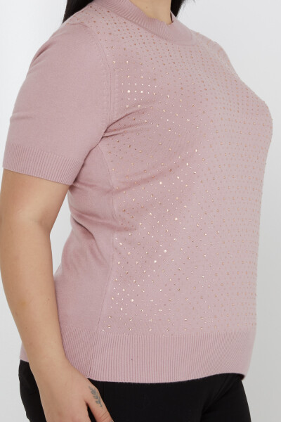 Suéter de punto modelo americano en polvo - 31864 | KAZEE (Juego de 4 tallas L-XL-2XL-3XL) - 3