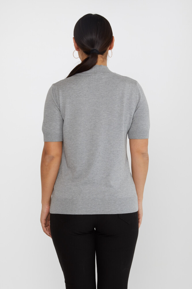Suéter de Punto Modelo Americano Gris - 16168 | KAZEE (Juego de 4 tallas L-XL-2XL-3XL) - 5