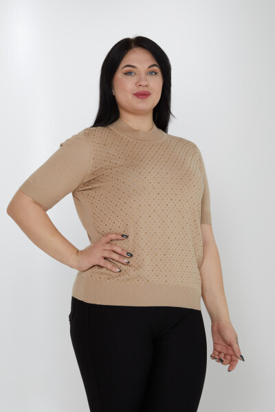 Suéter de punto modelo americano Mink - 31864 | KAZEE (Juego de 4 tallas L-XL-2XL-3XL) 