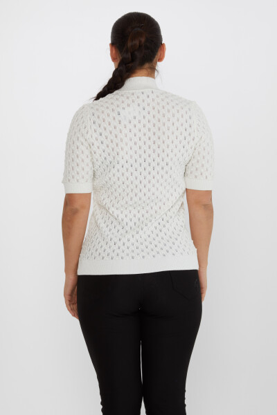 سترة تريكو شفافة إكرو - 30035 | كازي (مجموعة من 4 S-M-L-XL) - 5