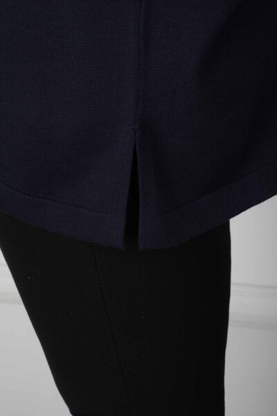 Трикотаж Свитер с разрезами Темно-синий — 30220 | KAZEE (набор из 4 шт. L-XL-2XL-3XL) - 5