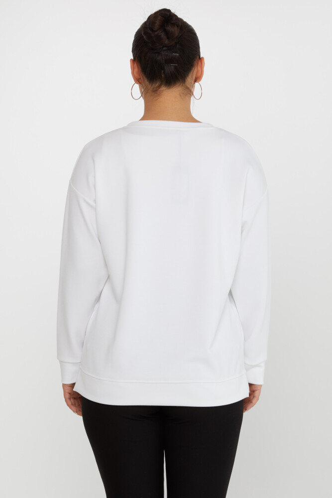 Sweatshirt Beaded Ecru - 17817 | KAZEE (Set of 3 L-XL-2XL) - 5