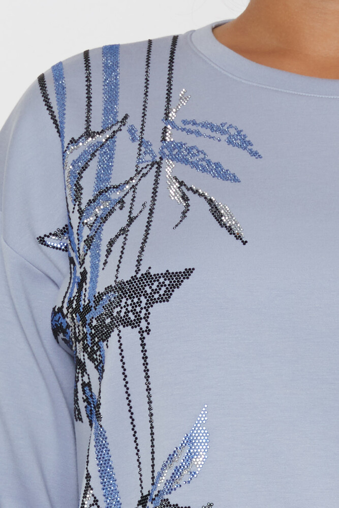 Sweatshirt mit Muster Stone Mint - 17799 | KAZEE (3er-Set L-XL-2XL) - 2