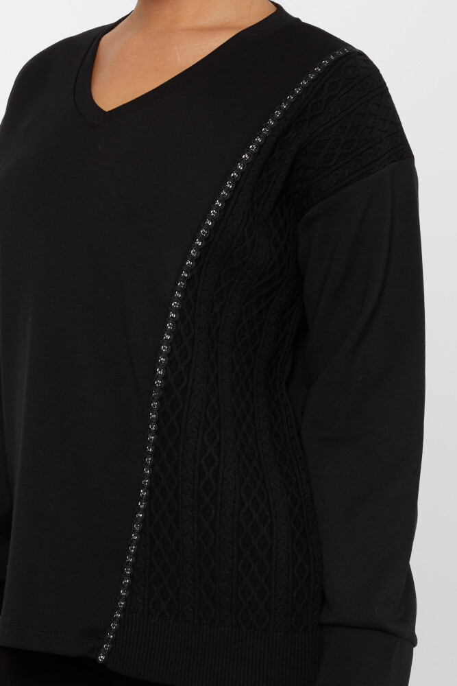 Sweatshirt Long Sleeve Black - 17850 | KAZEE (Set of 3 L-XL-2XL) - 4