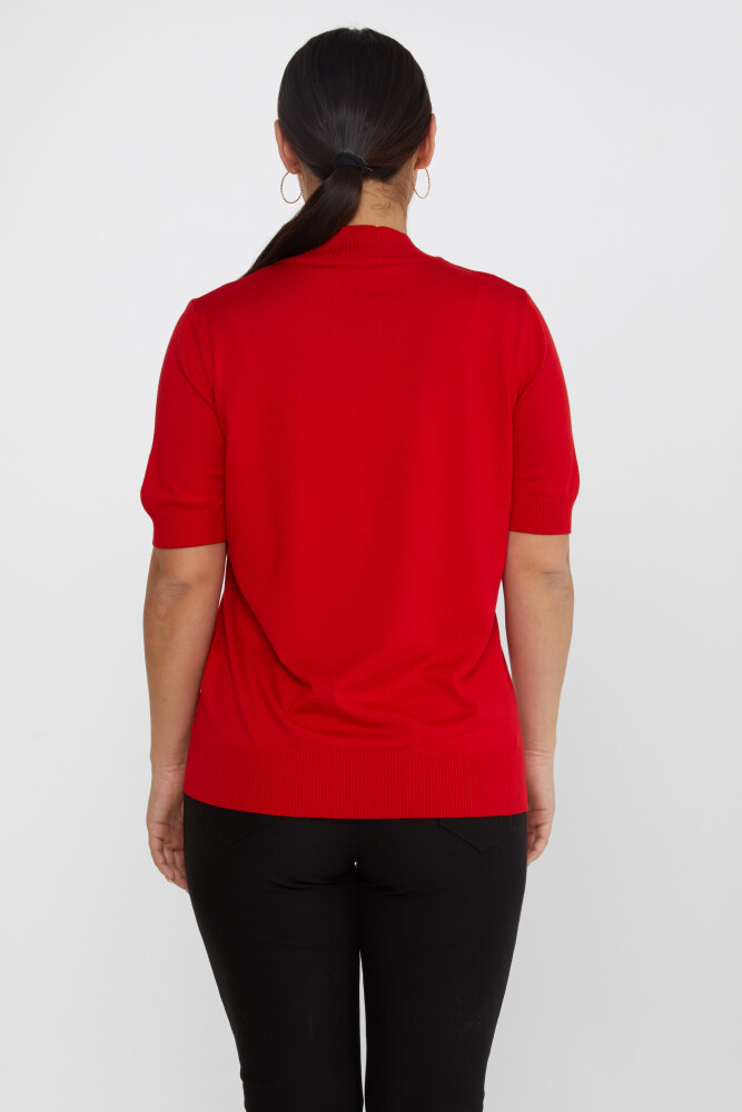 Sweter dzianinowy American Model Logo Red - 16168 | KAZEE (zestaw 4 sztuk L-XL-2XL-3XL) - 5