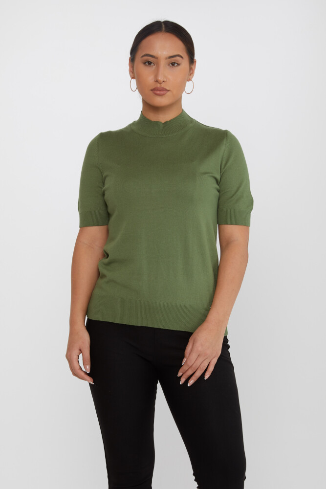 Sweter z dzianiny American Model Logo Khaki - 16168 | KAZEE (zestaw 4 sztuk L-XL-2XL-3XL) - 2