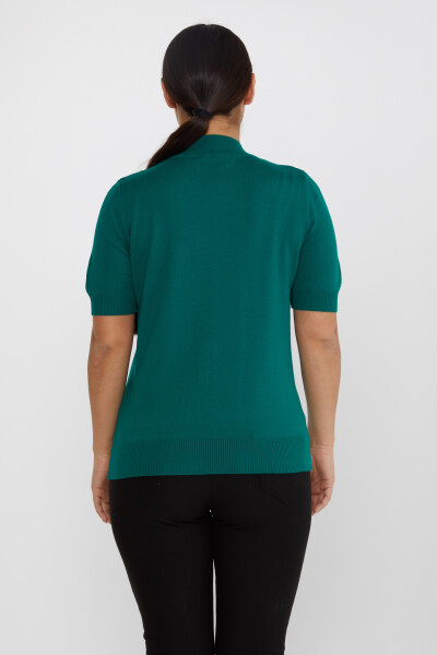 Sweter dzianinowy American Model Logo Zielony - 16168 | KAZEE (zestaw 4 sztuk L-XL-2XL-3XL) - 5