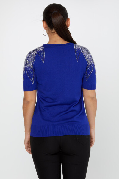 Sweter dzianinowy American Model Stone haftowany Saxe - 31238 | KAZEE (zestaw 3 sztuk S-M-L) - 6