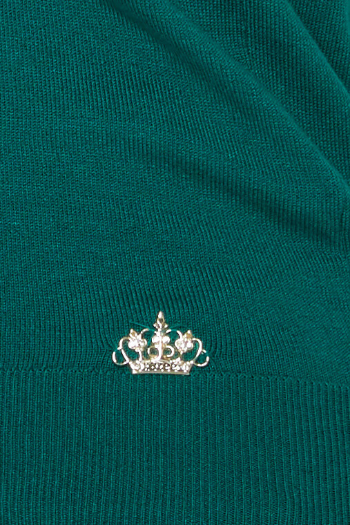 Sweter dzianinowy Basic Logo Zielony - 11071 | KAZEE (zestaw 3 sztuk S-M-L) - 4