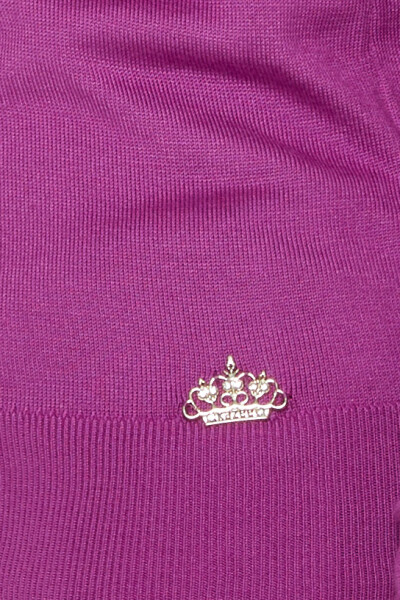 Sweter dzianinowy Basic Logo Lilac - 11071 | KAZEE (zestaw 3 sztuk S-M-L) - 4