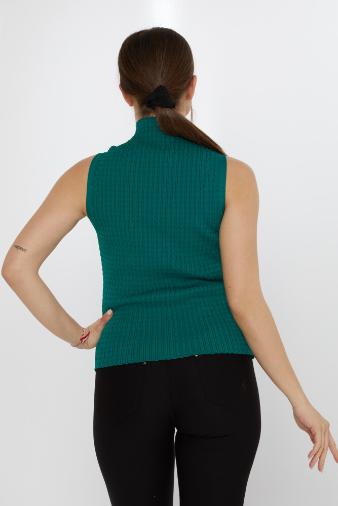 Sweter dzianinowy Zero Sleeve Green - 31658 | KAZEE (zestaw 3 sztuk S-M-L) - 5