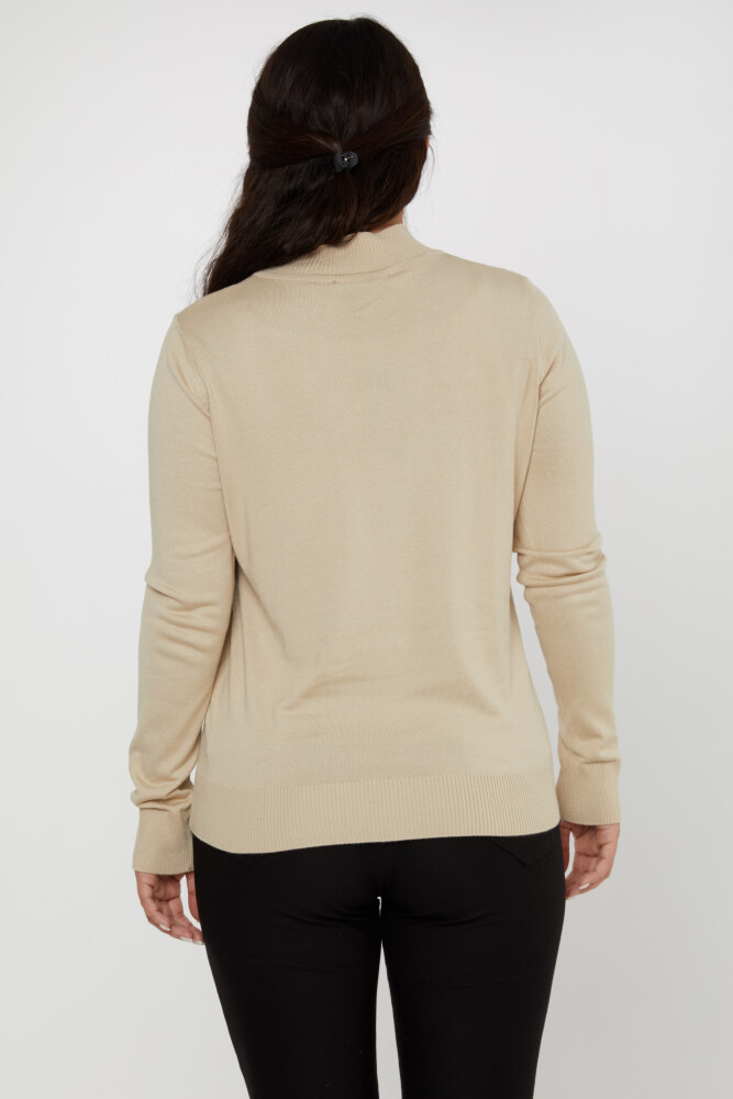 Sweter dzianinowy z logo i szczegółowym wzorem Basic Stone - 16663 | KAZEE (Zestaw 4 sztuk L-XL-2XL-3XL) - 5