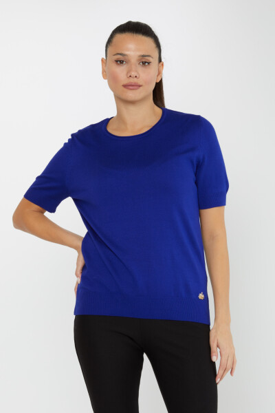 Sweter z krótkim rękawem i logo Saxe - 16271 | KAZEE (zestaw 4 sztuk L-XL-2XL-3XL) 