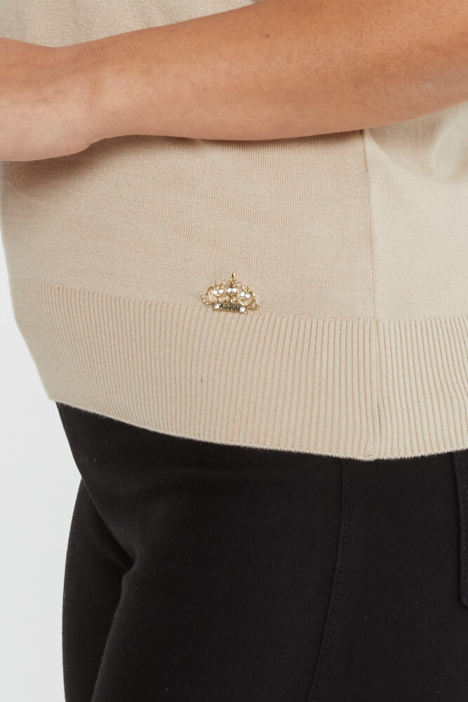 Sweter z krótkim rękawem i logo Stone - 16271 | KAZEE (zestaw 4 sztuk L-XL-2XL-3XL) - 4