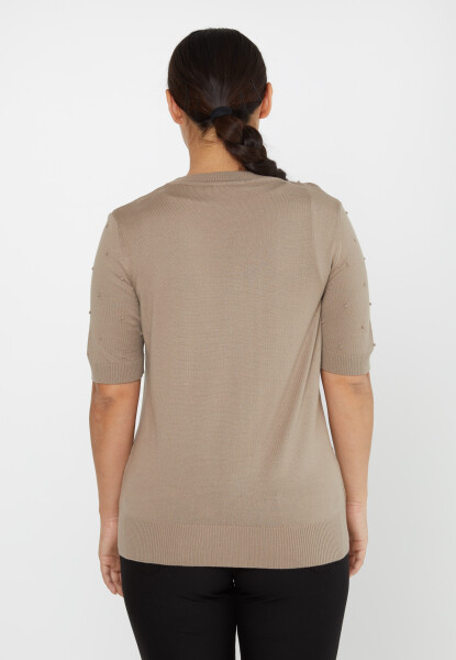 Sweter z krótkim rękawem, z wzorem norki - 30131 | KAZEE (zestaw 4 sztuk M-L-XL-2XL) - 5