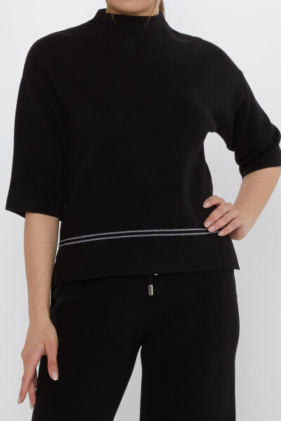 طقم من قطعتين - حزام خصر - أسود - 31650 | كازي (طقم من 3 قطع بمقاسات M-L-XL) - 4